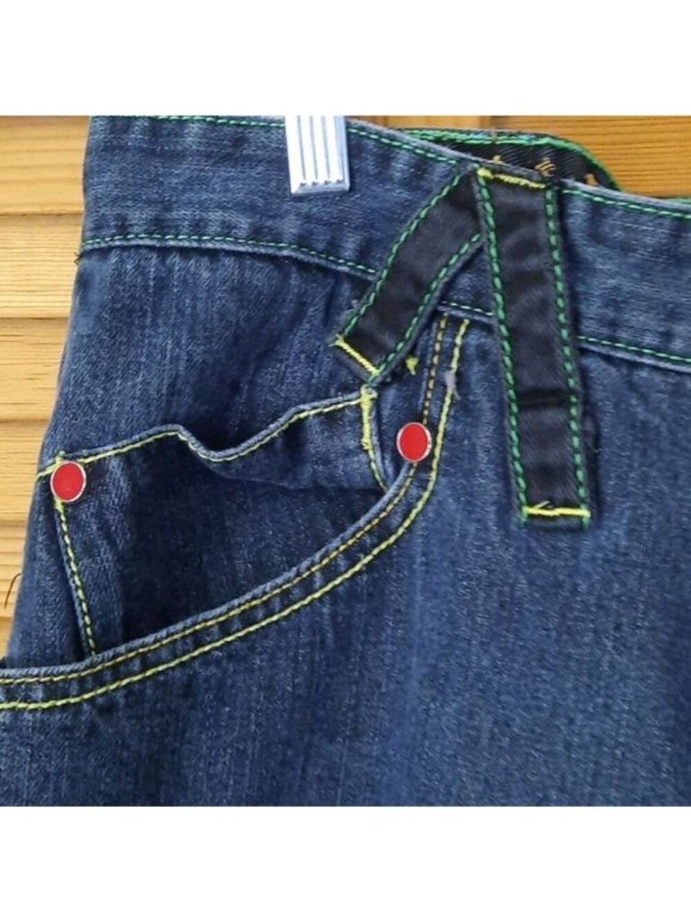 Coogi Australia Vintage Embroidered Denim Jeans Size W38 L34 - Picture 4 of 16
